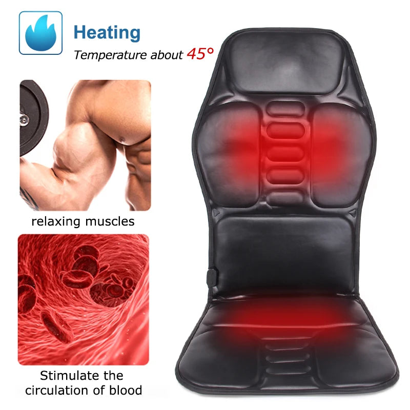 Heating Full Body Massager Cushion for Car or Home