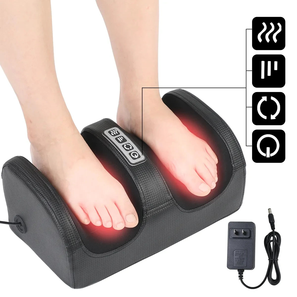 Electric Foot Massager with Heating Therapy