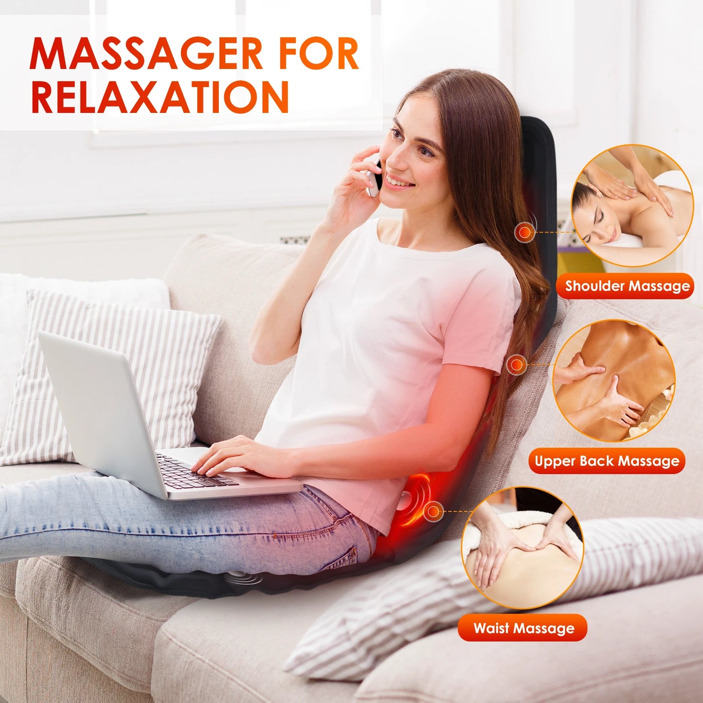 Heating Full Body Massage Cushion